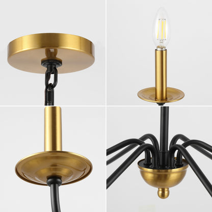 Lustre LED en fer à 6 lumières, 34,75 $, par JONATHAN Y