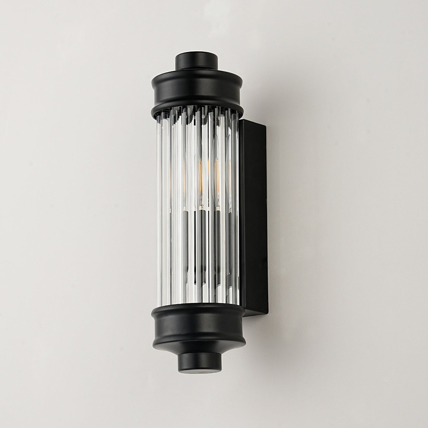 Nordic Postmodern Wall Sconce, European Wall Light in Simple Vintage Glass Crystal
