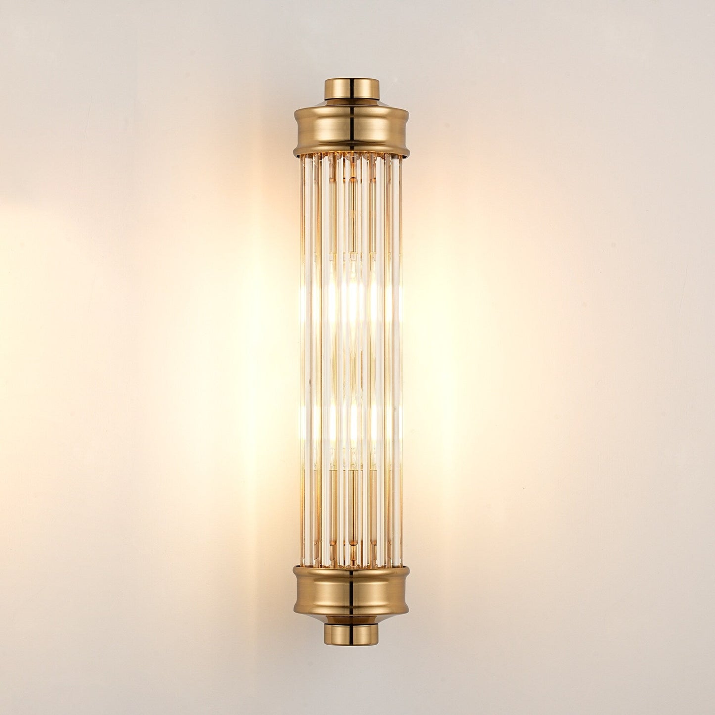 Nordic Postmodern Wall Sconce, European Wall Light in Simple Vintage Glass Crystal