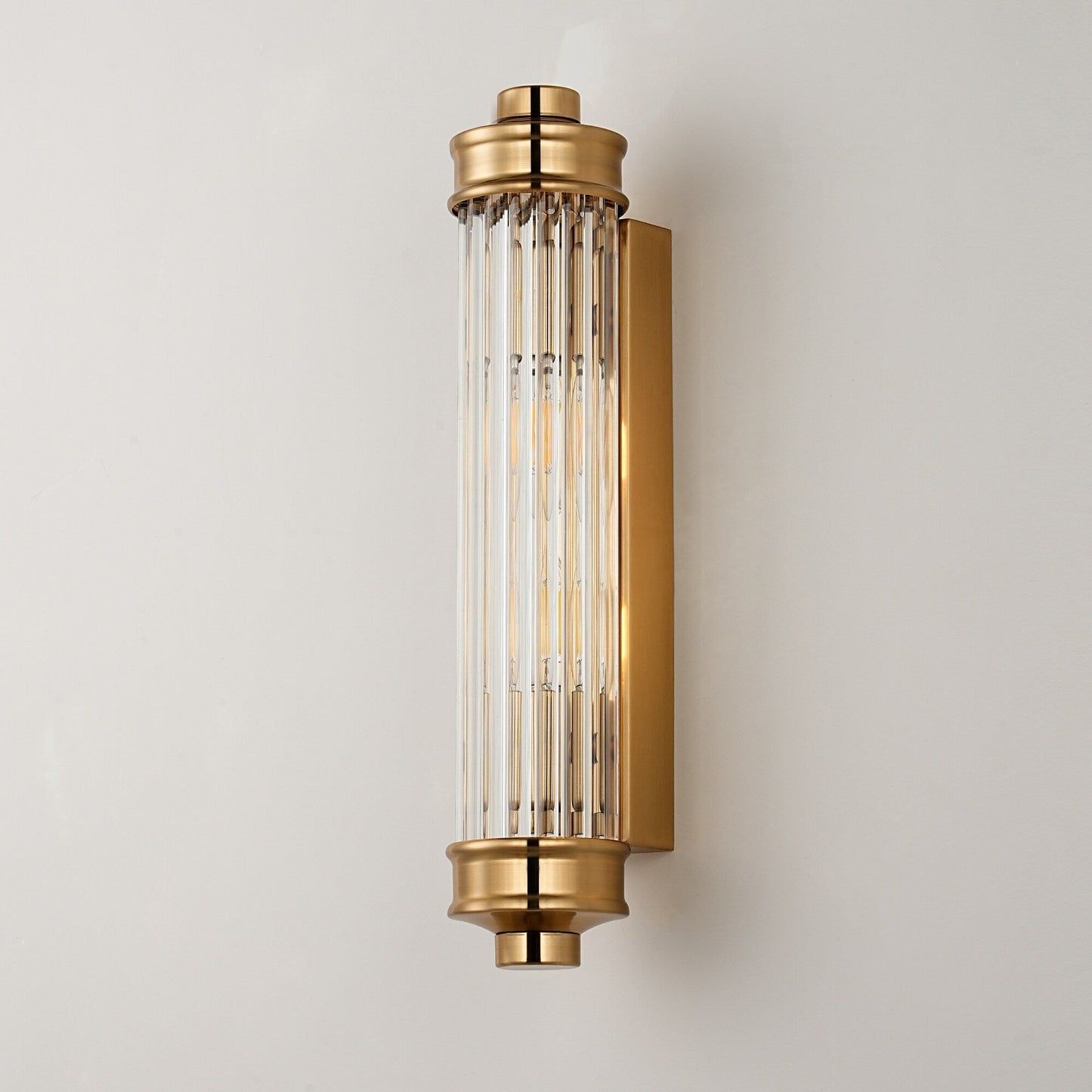 Nordic Postmodern Wall Sconce, European Wall Light in Simple Vintage Glass Crystal