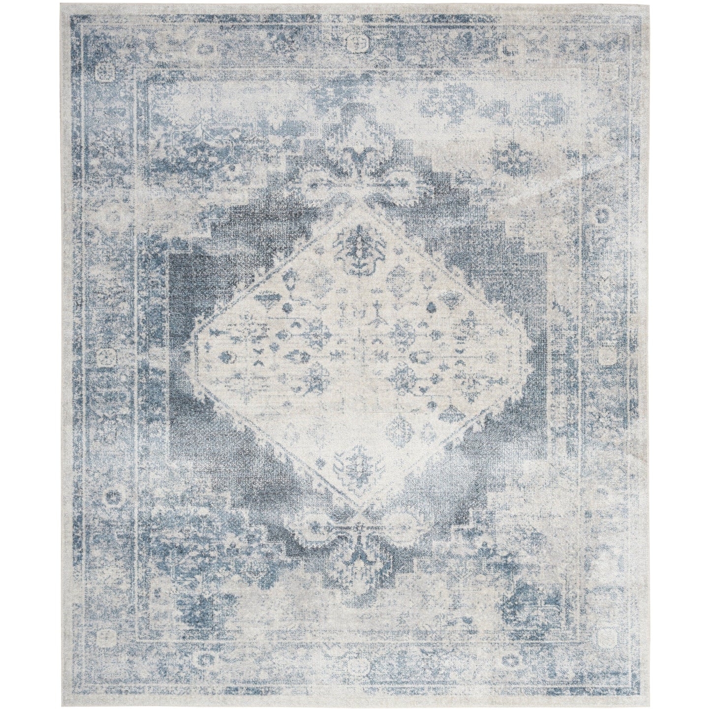 Tapis persan vieilli Nourison Abby, lavable en machine, pour intérieur uniquement.