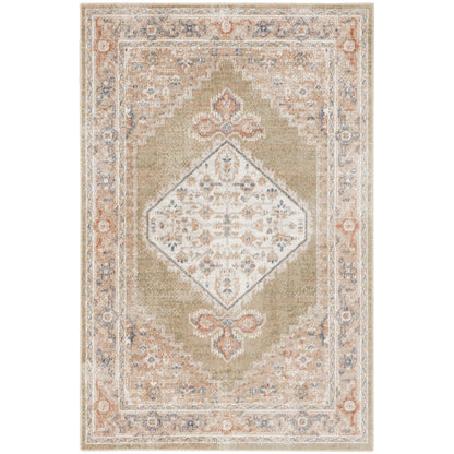 Tapis persan vieilli Nourison Abby, lavable en machine, pour intérieur uniquement.