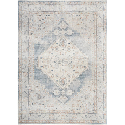 Tapis persan vieilli Nourison Abby, lavable en machine, pour intérieur uniquement.