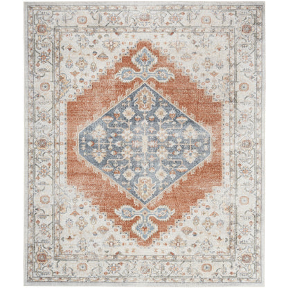 Tapis persan vieilli Nourison Abby, lavable en machine, pour intérieur uniquement.