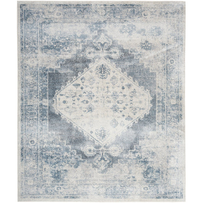 Tapis persan vieilli Nourison Abby, lavable en machine, pour intérieur uniquement.