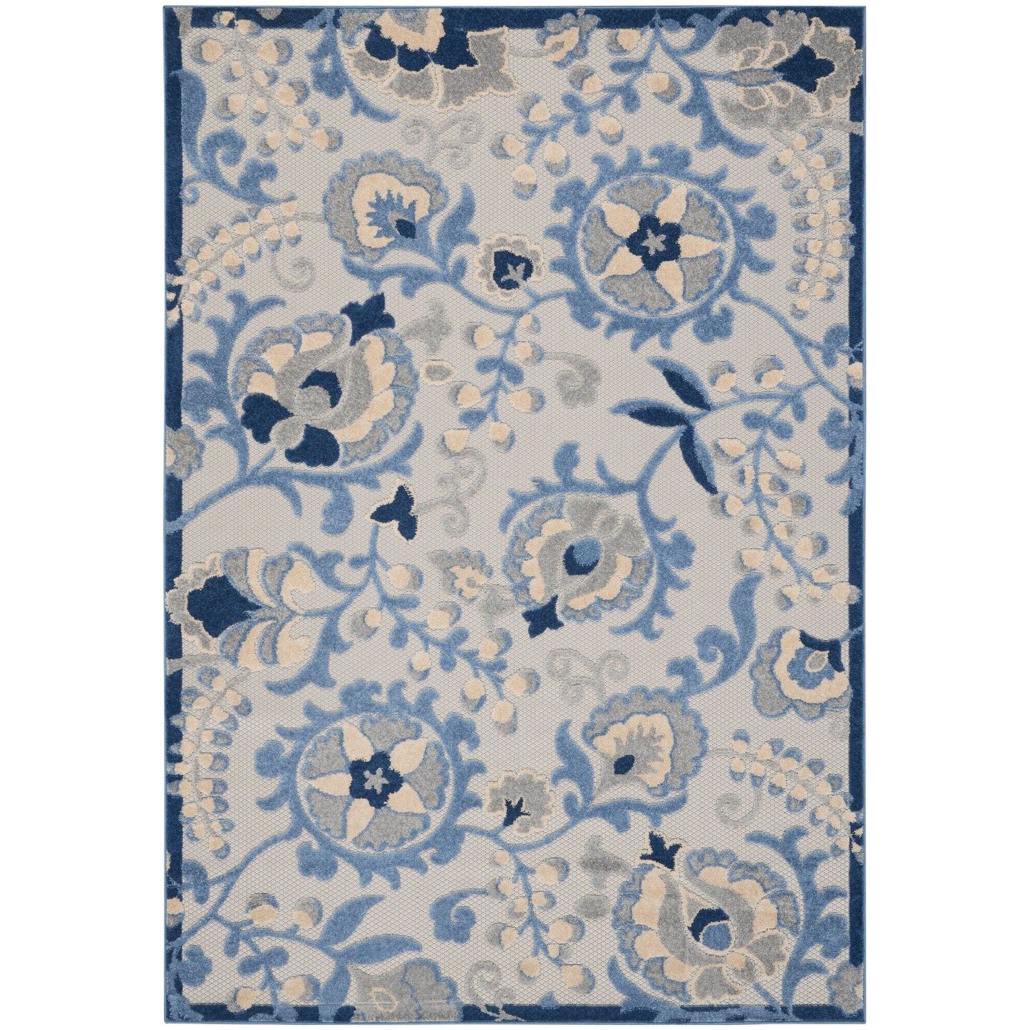 Tapis d'intérieur/extérieur à motif floral Nourison Alice