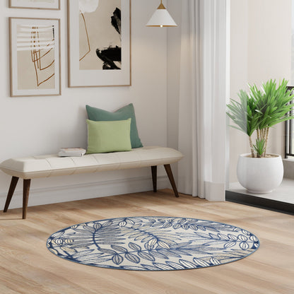 Tapis d'intérieur/extérieur à motif floral Nourison Alice