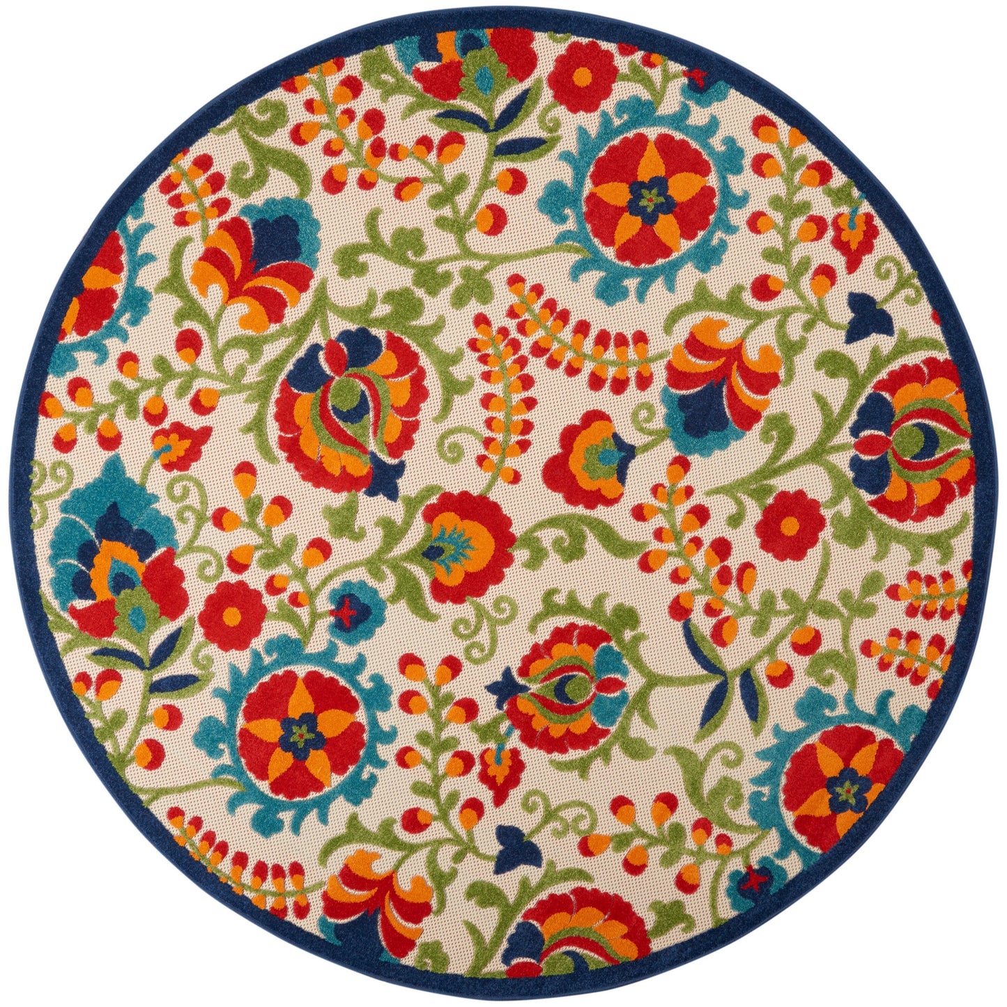 Tapis d'intérieur/extérieur à motif floral Nourison Alice