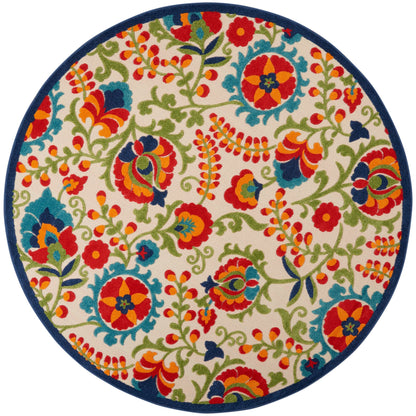 Tapis d'intérieur/extérieur à motif floral Nourison Alice