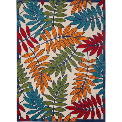 Tapis d'intérieur/extérieur à motif floral Nourison Alice