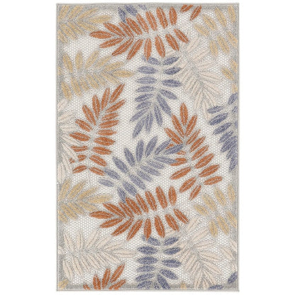 Tapis d'intérieur/extérieur à motif floral Nourison Alice
