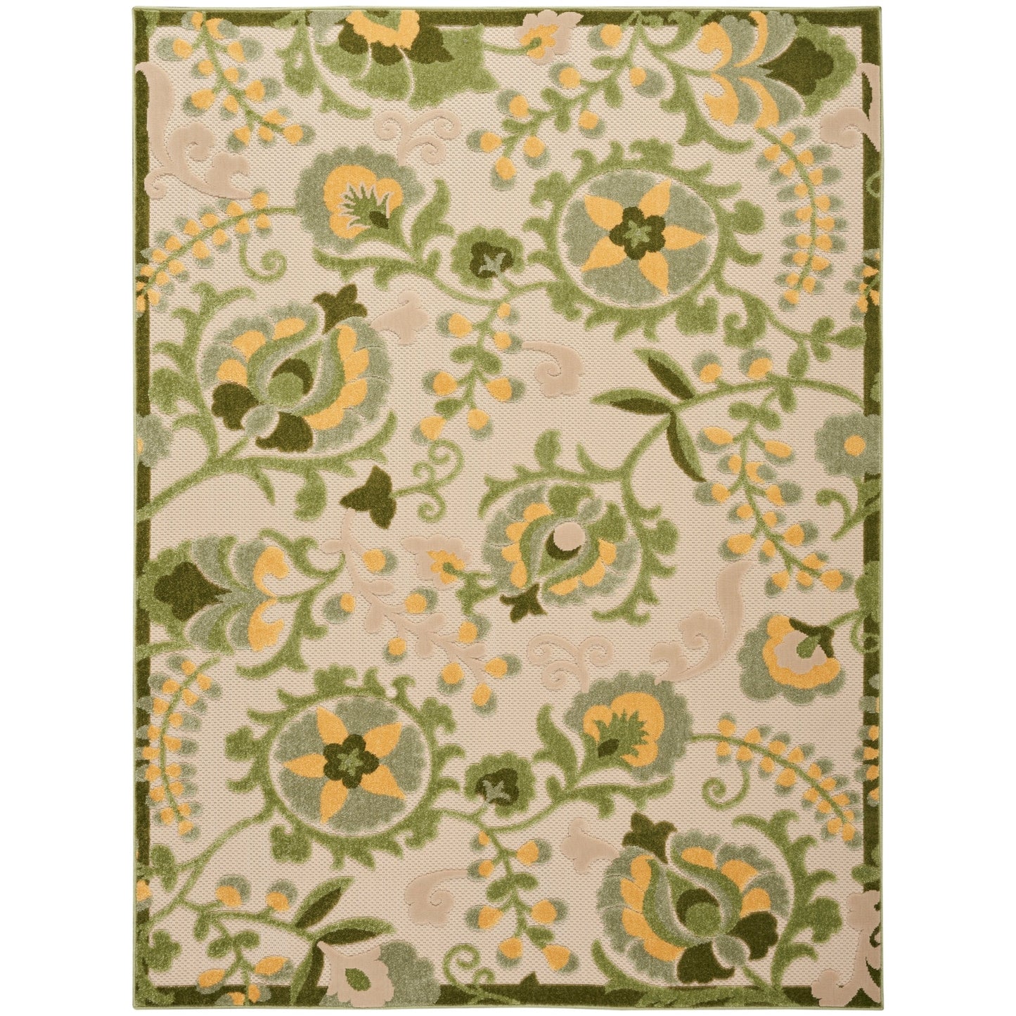 Tapis d'intérieur/extérieur à motif floral Nourison Alice