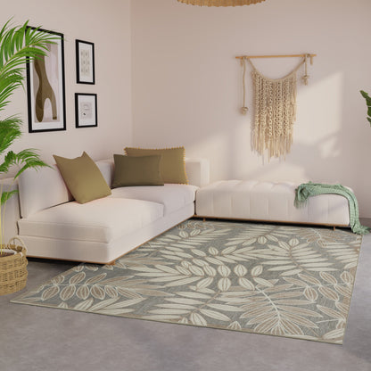 Tapis d'intérieur/extérieur à motif floral Nourison Alice