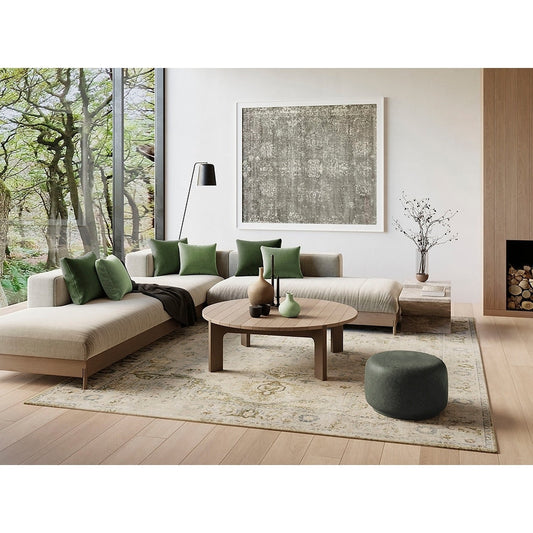 Tapis Nourison Astra lavable en machine à l'aspect vieilli