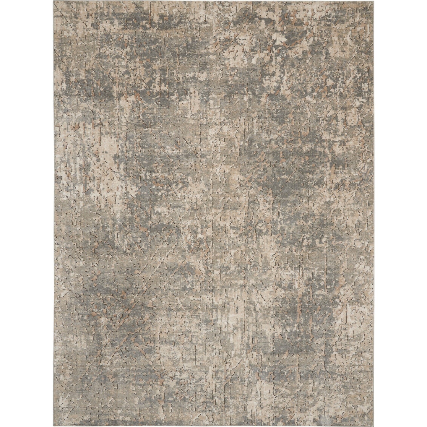 Tapis Nourison Concerto à motifs abstraits beige et gris vieilli