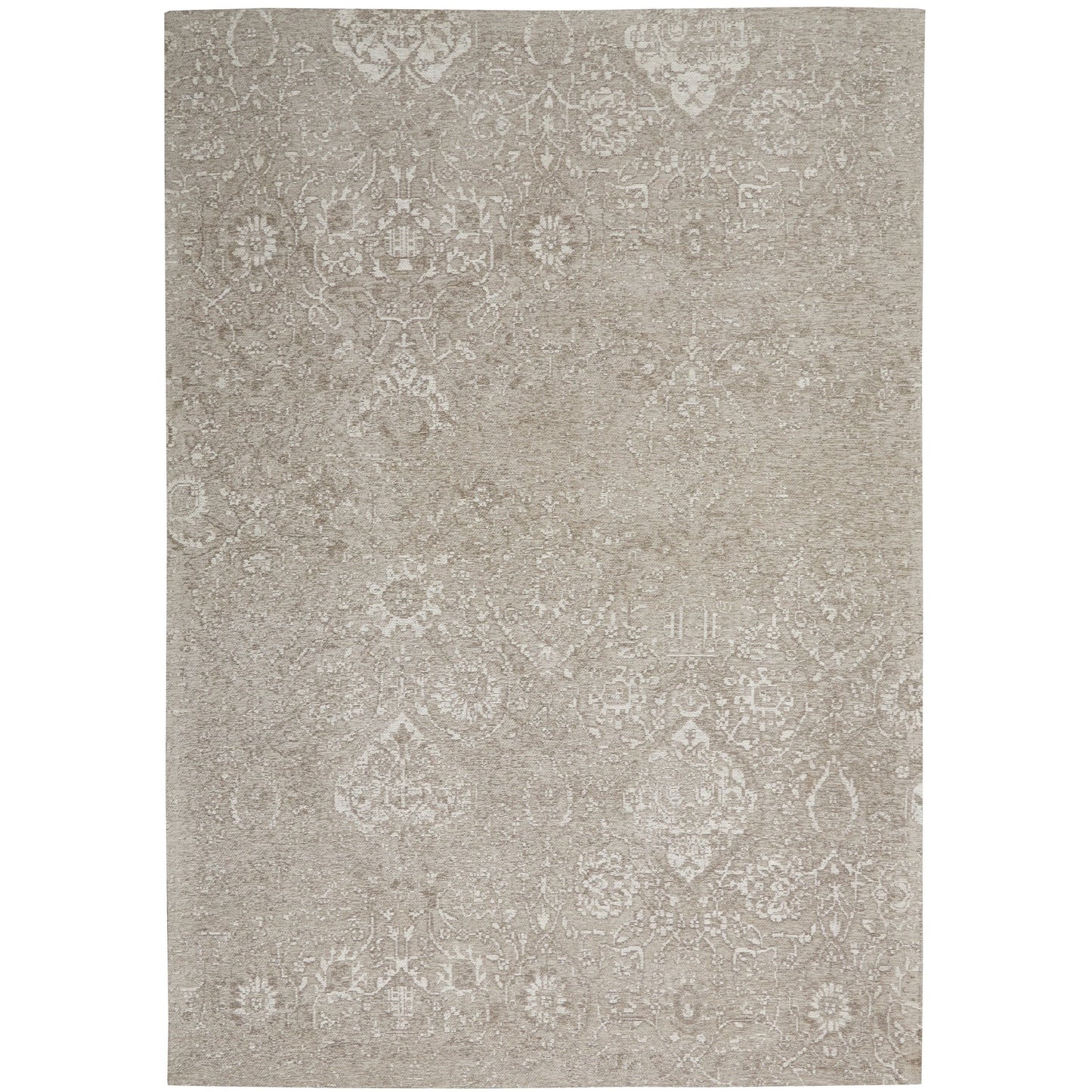 Tapis contemporain Nourison Damas vieilli