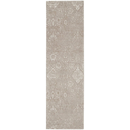Tapis contemporain Nourison Damas vieilli