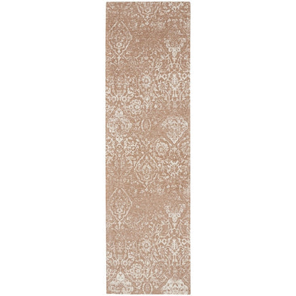 Tapis contemporain Nourison Damas vieilli