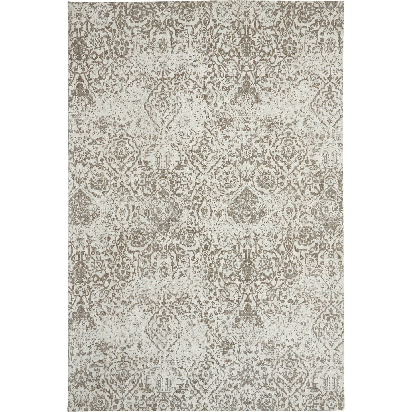 Tapis contemporain Nourison Damas vieilli