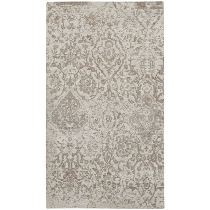 Tapis contemporain Nourison Damas vieilli