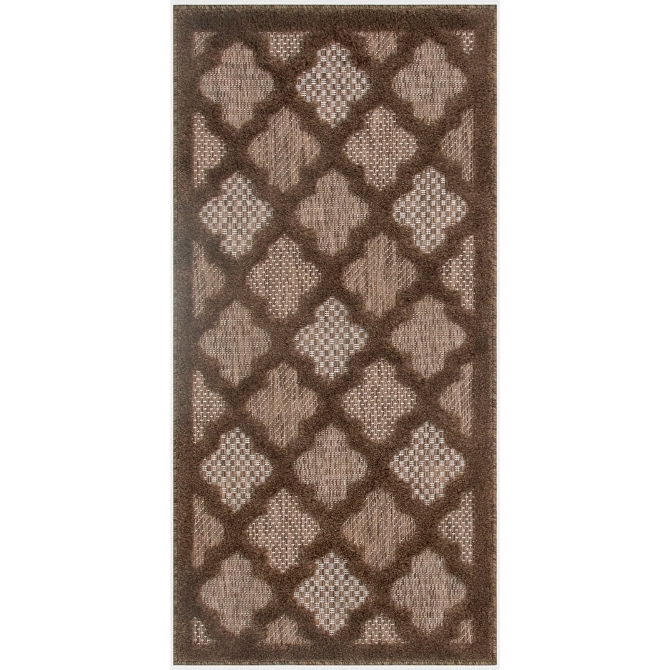 Tapis Nourison Easy Care intérieur/extérieur à motif treillis marocain