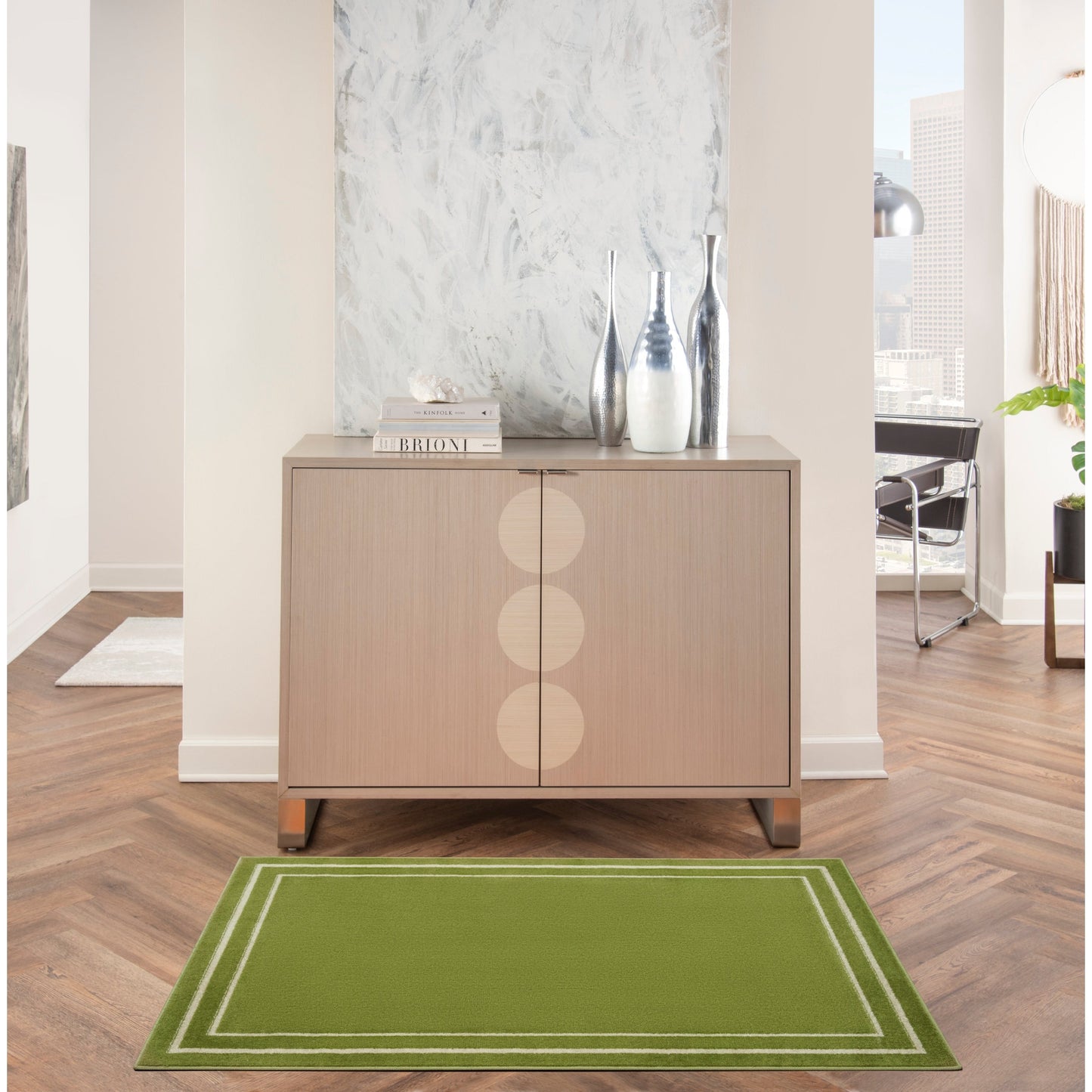 Tapis d'intérieur/extérieur uni Nourison Essentials