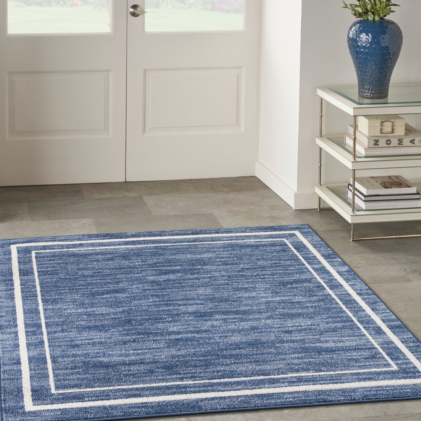Tapis d'intérieur/extérieur uni Nourison Essentials