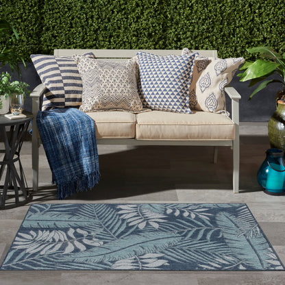 Tapis d'intérieur/extérieur Nourison Garden Oasis, inspiré par la nature