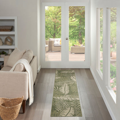 Tapis d'intérieur/extérieur Nourison Garden Oasis, inspiré par la nature