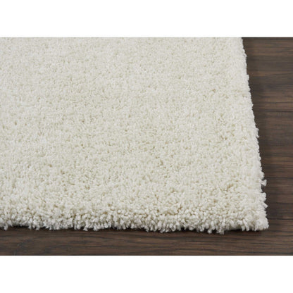 Tapis Nourison Malibu Shag moderne en peluche unie