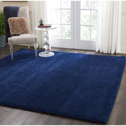 Tapis Nourison Malibu Shag moderne en peluche unie