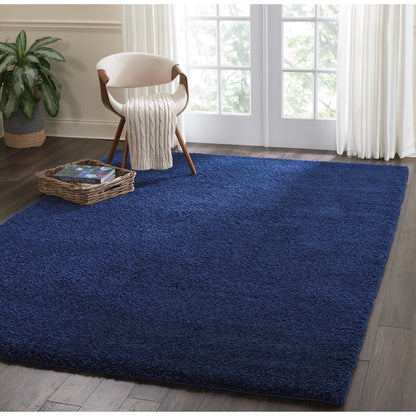 Tapis Nourison Malibu Shag moderne en peluche unie