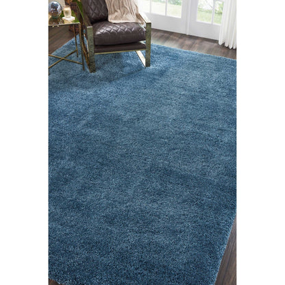 Tapis Nourison Malibu Shag moderne en peluche unie