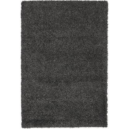 Tapis Nourison Malibu Shag moderne en peluche unie