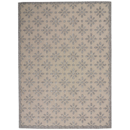 Tapis d'intérieur/extérieur Nourison Palamos à motif floral moderne et géométrique à hauteur variable
