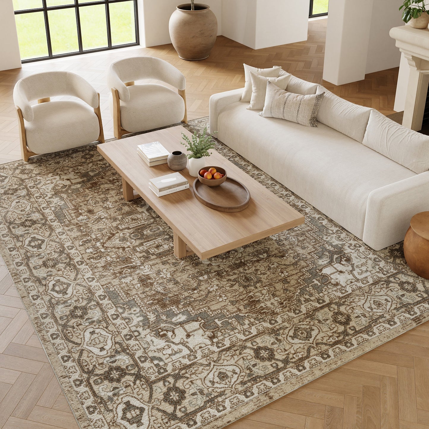 Tapis persan d'intérieur Nourison Quarry.