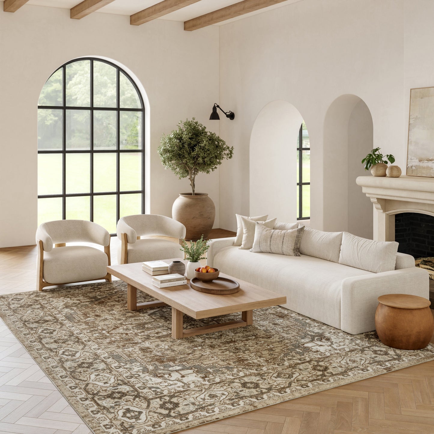 Tapis persan d'intérieur Nourison Quarry.