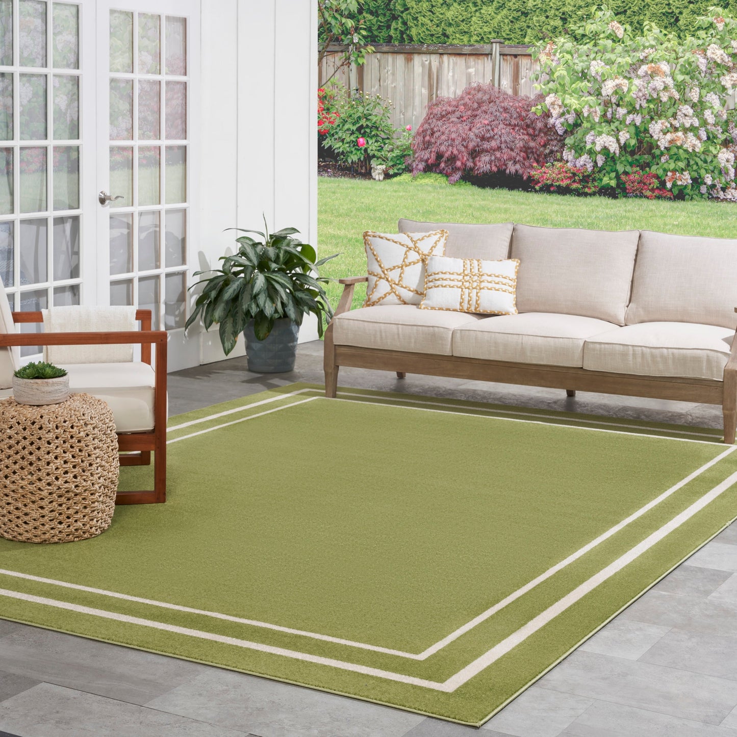 Nourison Sandy Indoor / Outdoor Solid Area Rug