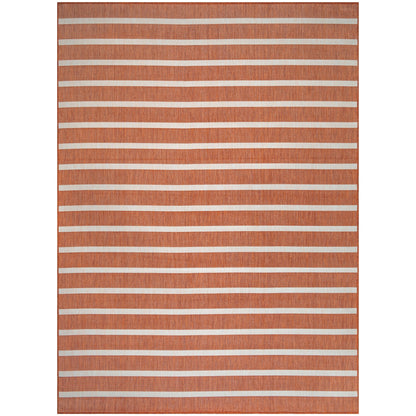 Nourison Selerno Indoor/Outdoor Striped Area Rug.