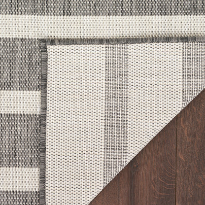 Nourison Selerno Indoor/Outdoor Striped Area Rug.