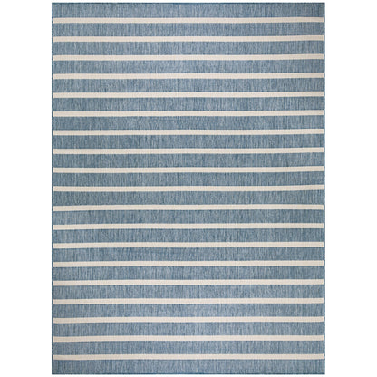 Nourison Selerno Indoor/Outdoor Striped Area Rug.
