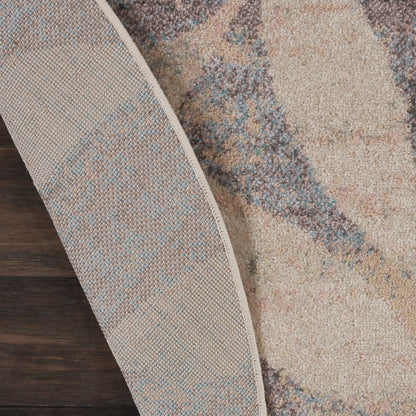 Tapis décoratif à feuilles florales tranquille Nourison