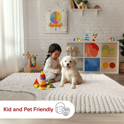 Tapis à poils longs abstraits Nuloom Gloria