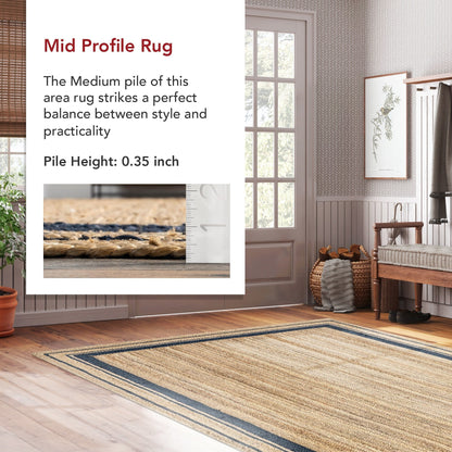 Nuloom Rikki Coastal Braided Jute Area Rug