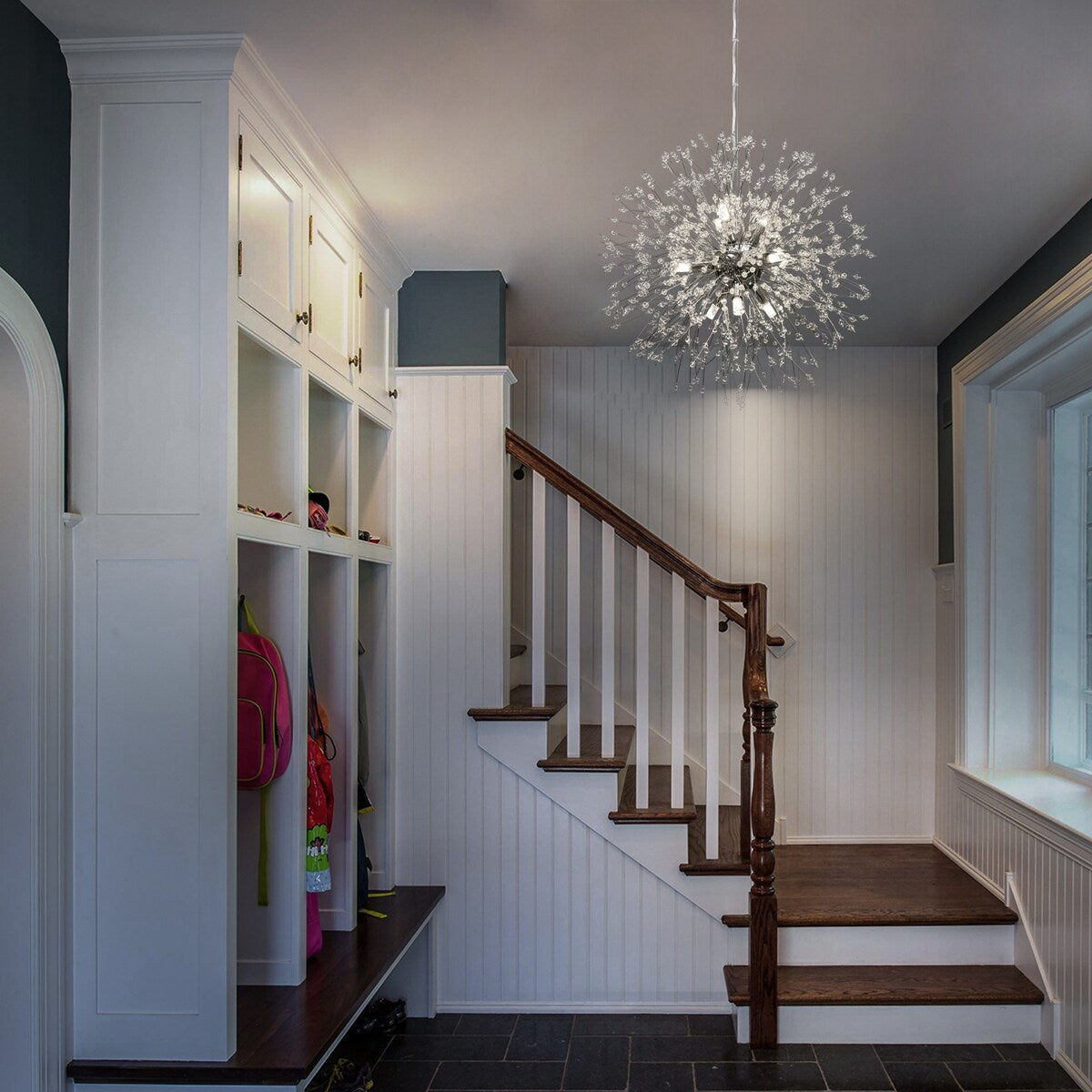 OYIPRO Modern Firework Sputnik Chandelier Crystal Pendant Lighting