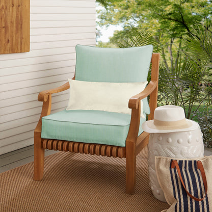 Oakley Sunbrella Solid Indoor/ Outdoor Corded Pillow and Chair Cushion Set