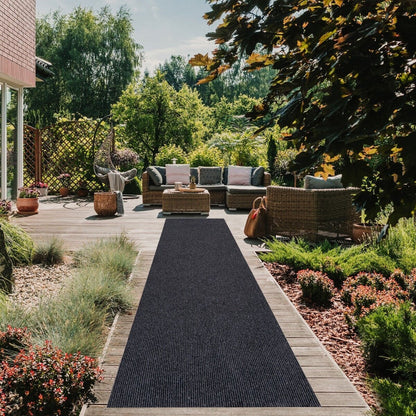 Tapis de couloir sur mesure pour intérieur/extérieur, 91 cm de large x longueur au choix, avec envers antidérapant en PVC