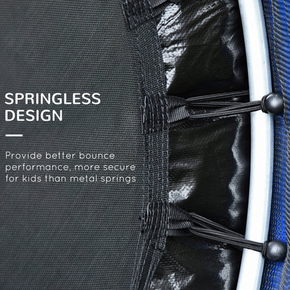 Outsunny 5' Diameter Kids Trampoline with Net for Indoors & Outdoors, Ages 3 to 6