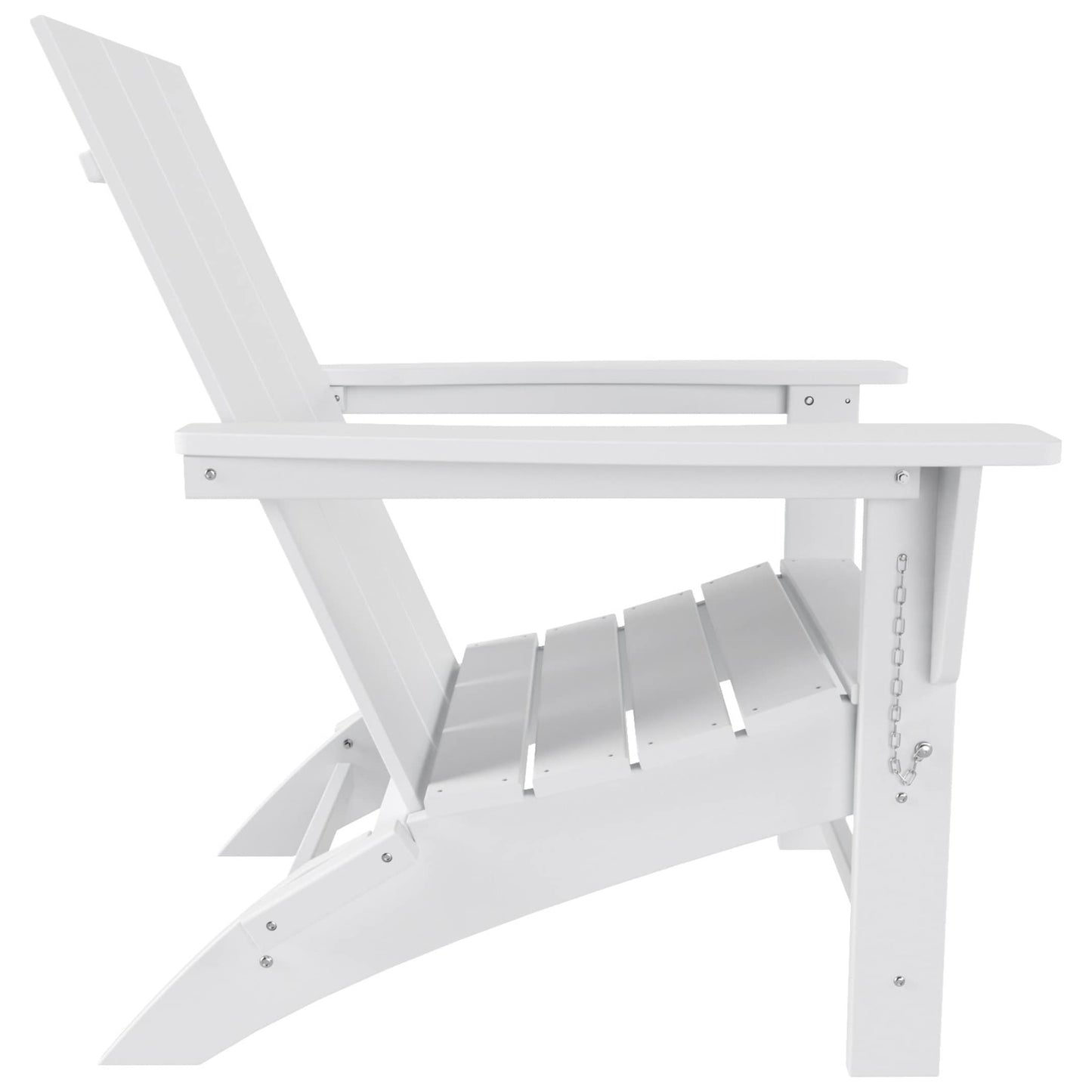 Chaise Adirondack pliante Polytrends Shoreside moderne et écologique, idéale pour les commerces et les résidences, toutes saisons