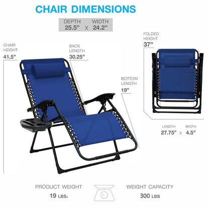 Sun-Ray 1pc Oversized Zero Gravity Chair